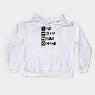 Eat Sleep Game Repeat Kids Hoodie